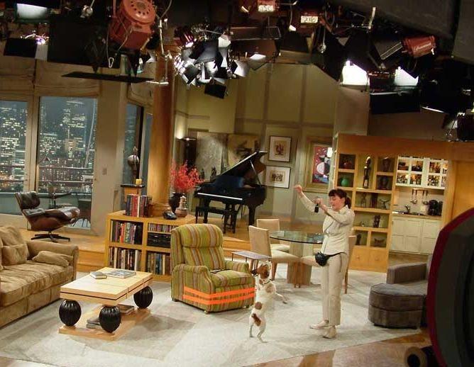 Moose & Mathilde on Frasier's set