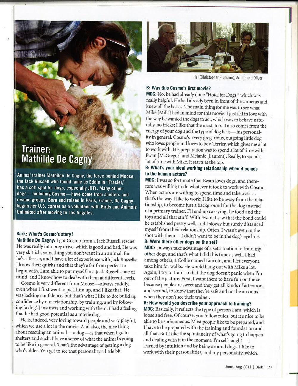 Bark magazine sixth page