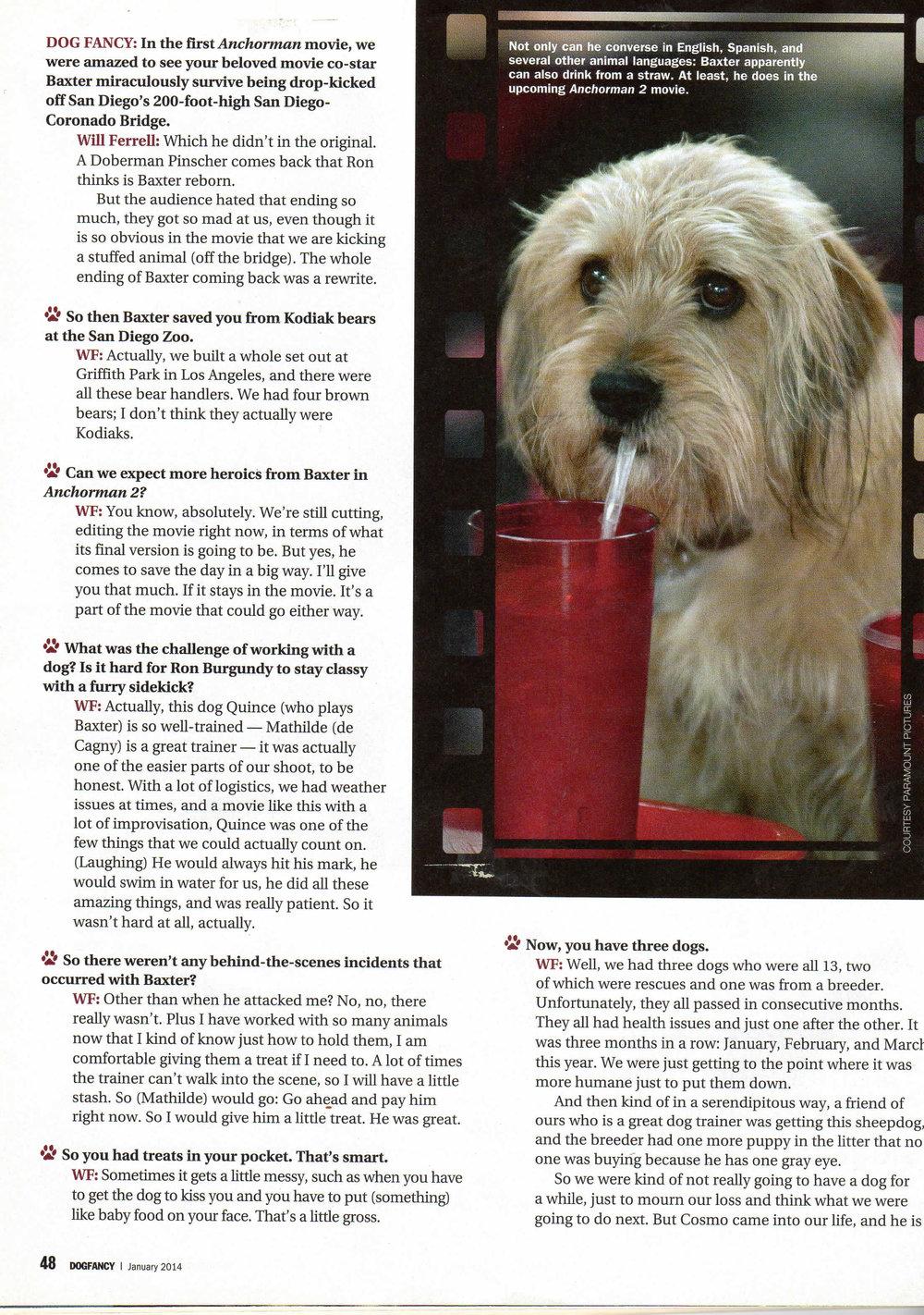 Dog Fancy Magazine fourth page