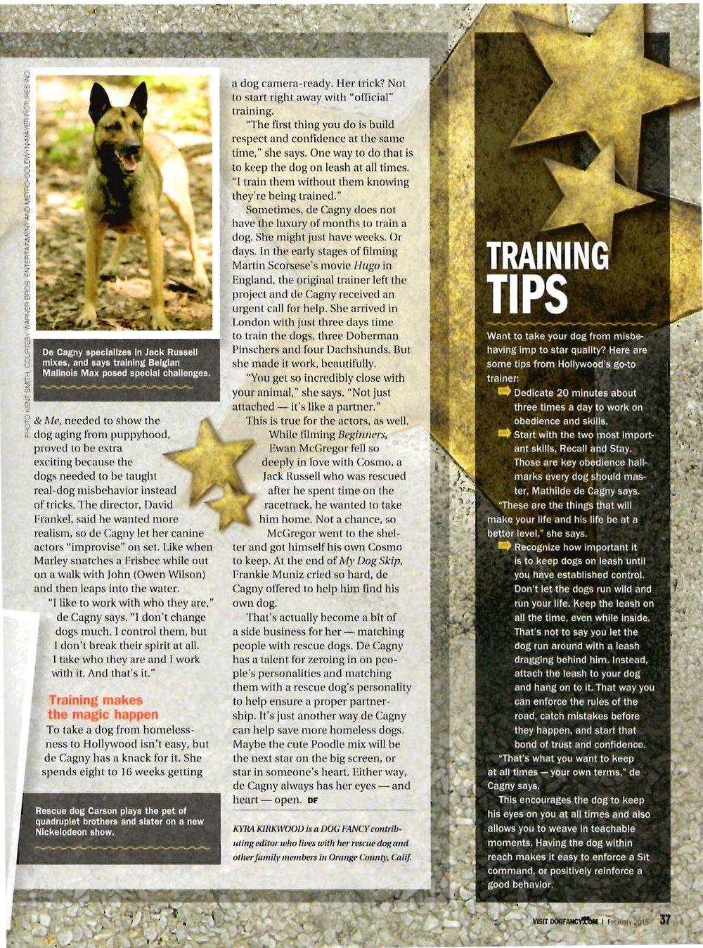 Dog Fancy magazine fourth page